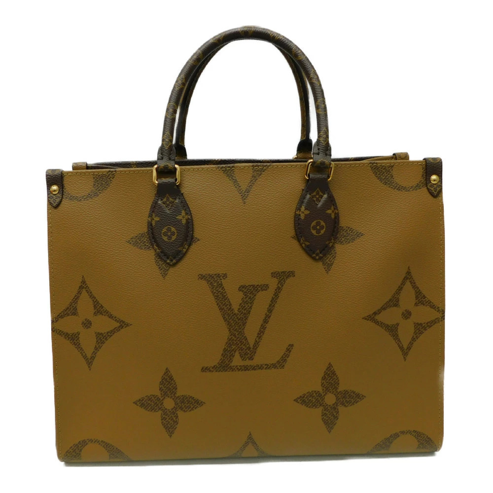 Louis Vuitton Tote Monogram Bag Brown OnTheGo Reverse Giant